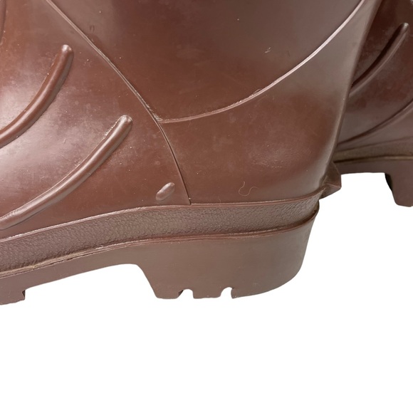Vintage Northerner Slip-On Knee-high Rubber Rain Boots USA Made Brown Men’s Sz 6 - Picture 13 of 16